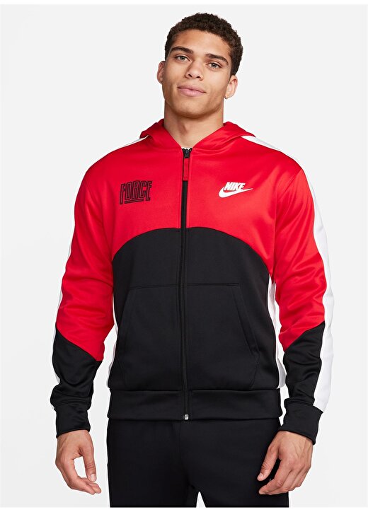 Nike Kırmızı Erkek Kapüşon Yaka Parçalı Zip Ceket FB6960-657-M NK TF STRTFV FZ HOODIE 2