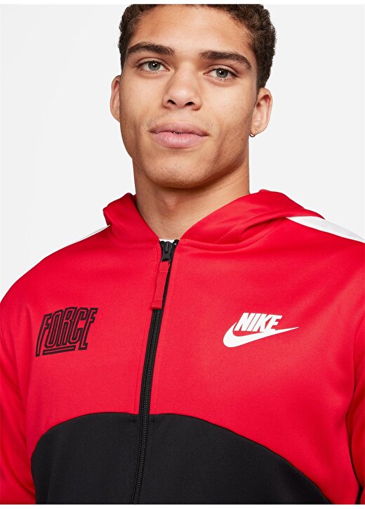 Nike Kırmızı Erkek Kapüşon Yaka Parçalı Zip Ceket FB6960-657-M NK TF STRTFV FZ HOODIE 3
