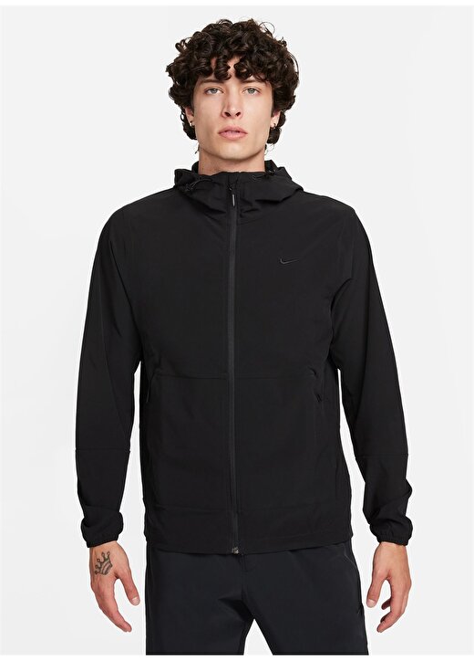 Nike Siyah Erkek Kapüşon Yaka Zip Ceket FB7551-010-M NK RPL UNLIMITED JKT 2