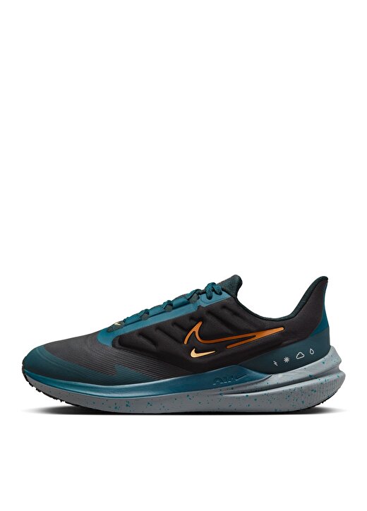 Nike Siyah - Gri - Gümüş Erkek Koşu Ayakkabısı DM1106-002-NIKE AIR WINFLO SHIELD 2