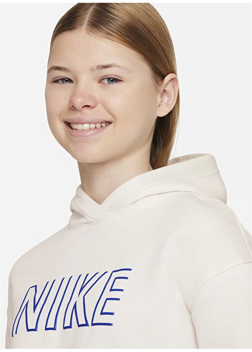 Nike Kız Çocuk Sweatshirt FJ5224-030-G NSW OS PO HOODIE SW 3