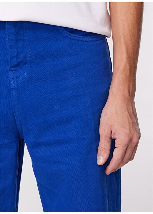 John Richmond Normal Bel Normal Paça Straight Koyu Mavi Erkek Denim Pantolon UMA23067JE 4