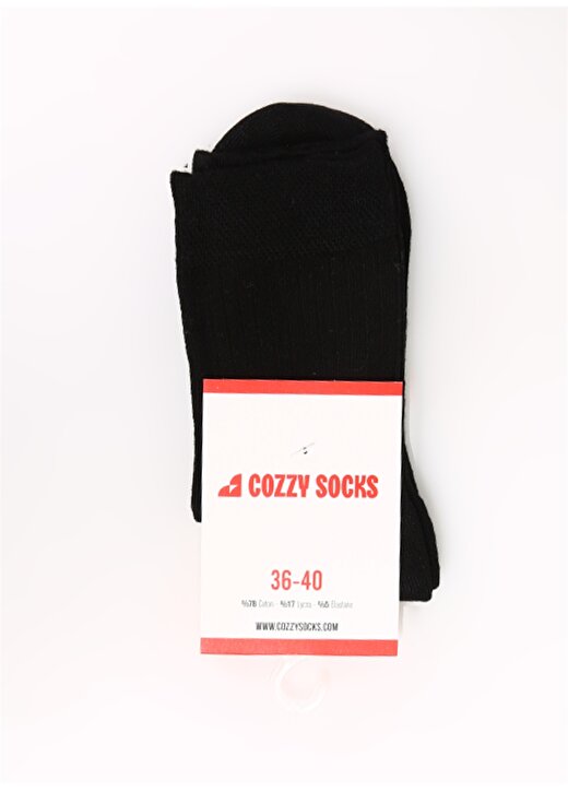 Cozzy Socks 1 Adet Siyah Kadın Soket Çorap COZZY-VS-Tekli 1