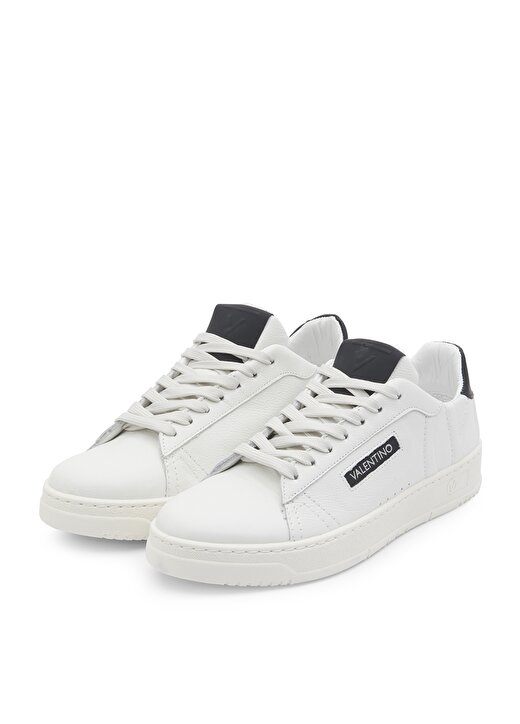 Valentino Beyaz - Siyah Erkek Deri Sneaker 95A2503VIT 2