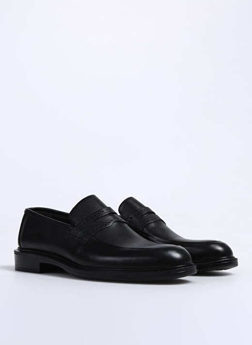 F By Fabrika Siyah Erkek Deri Klasik Ayakkabı TURLO  2
