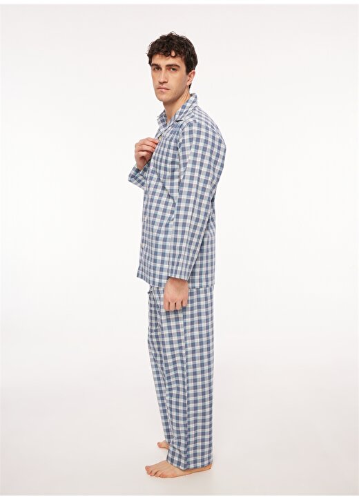 The Don Mavi - Beyaz Erkek Pijama Takımı TDNPJM001082 1