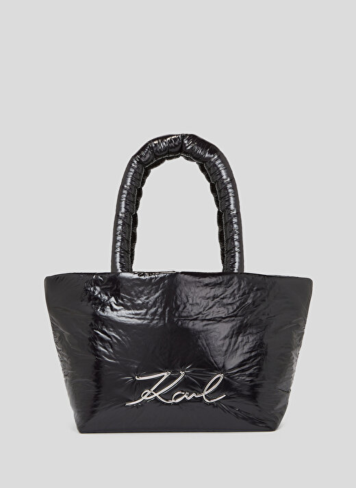 KARL LAGERFELD Siyah Kadın 50x27x18 cm Omuz Çantası 236W3003999  1