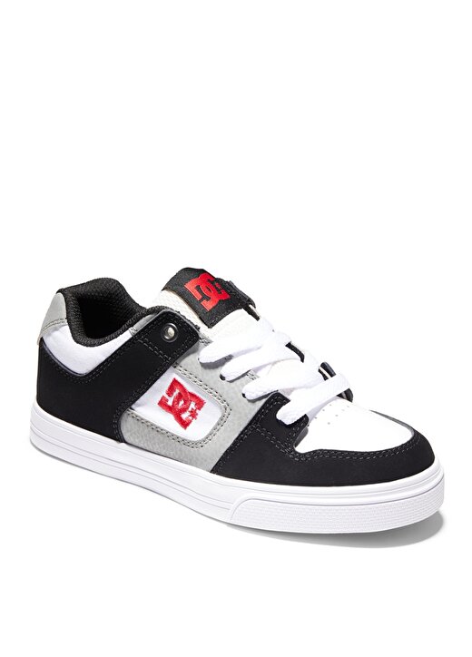 Dc Siyah - Beyaz - Kırmızı Erkek Çocuk Deri + Tekstil Yürüyüş Ayakkabısı ADBS300267 2