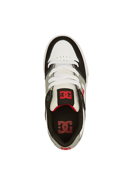 Dc Siyah - Beyaz - Kırmızı Erkek Çocuk Deri + Tekstil Yürüyüş Ayakkabısı ADBS300267 4
