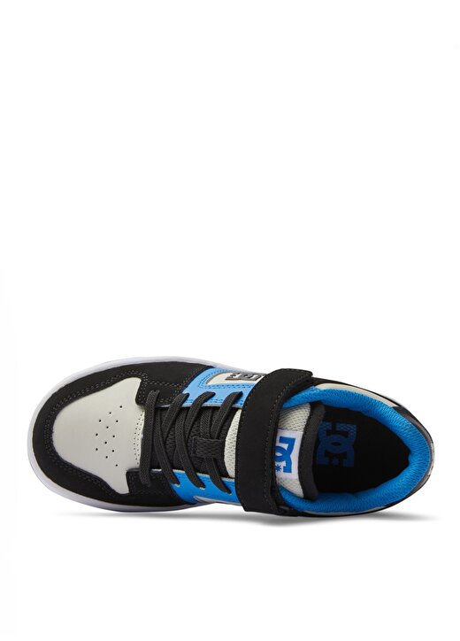 Dc Gri - Mavi - Siyah Erkek Çocuk Deri + Tekstil Yürüyüş Ayakkabısı ADBS300378 4