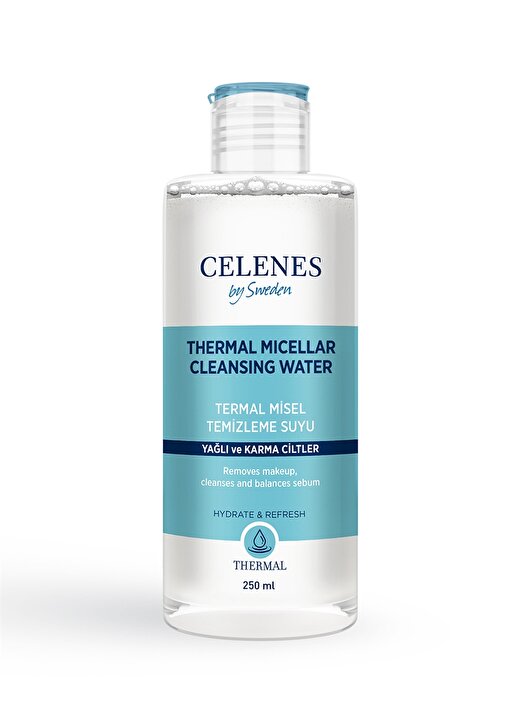 Celenes Thermal Misel Temizleme Suyu Yağlı/Karma Ciltler 250 Ml 1