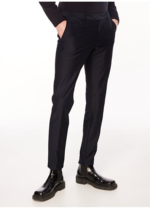 Tombolini Standart Bel Normal Paça Slim Fit Koyu Lacivert Erkek Pantolon PS34_IYQR 3
