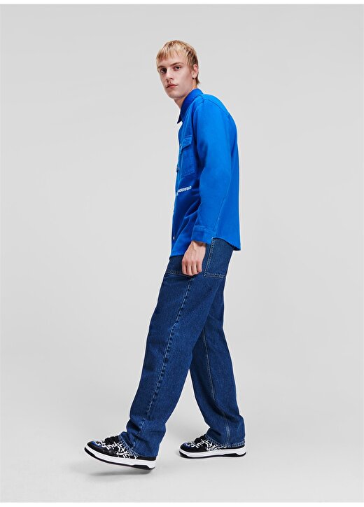 Karl Lagerfeld Jeans Normal Mavi Erkek Gömlek 236D1650_KLJ UTILITY SHIRT JACKET 3