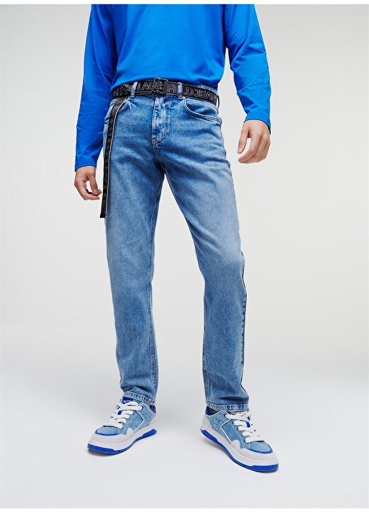 Karl Lagerfeld Jeans Normal Bel Slim Fit Erkek Denim Pantolon 235D1103_KLJ SLIM DENIM 3
