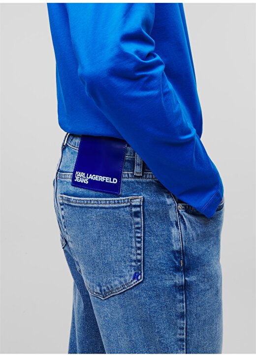 Karl Lagerfeld Jeans Normal Bel Slim Fit Erkek Denim Pantolon 235D1103_KLJ SLIM DENIM 4