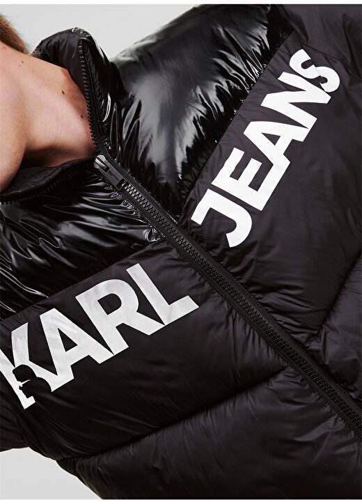 Karl Lagerfeld Jeans Siyah Erkek Mont 236D1551_KLJ LOGO PUFFER JACKET 4
