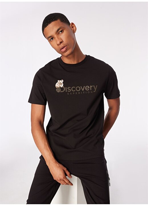 Discovery Expedition Siyah Erkek T-Shirt D4SM-TST3302 1