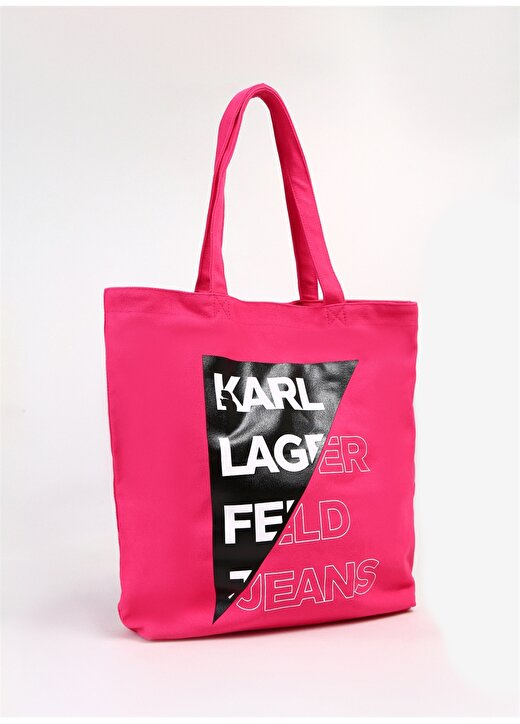 Karl Lagerfeld Jeans Pembe Kadın 46X44x13 Cm Omuz Çantası 236J3022184 2