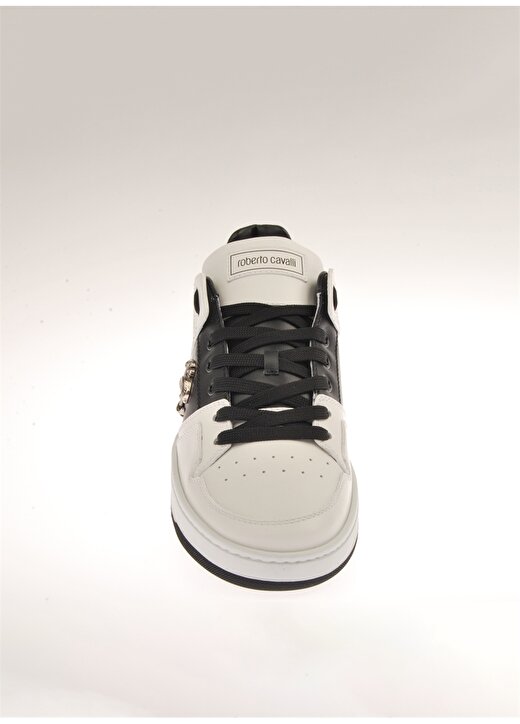 Roberto Cavalli Beyaz - Siyah Erkek Deri Sneaker 20727 3