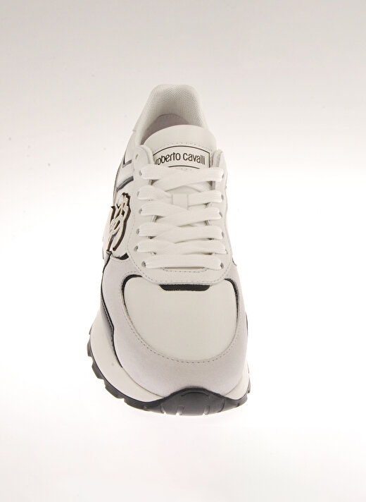 Roberto Cavalli Beyaz - Siyah Kadın Deri Sneaker 20620C  3