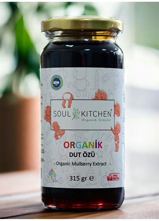 Soul Kitchen Organik Bebek Dut Özü 315Gr (Soğuk Sıkım) (Şeker İlavesiz) 1