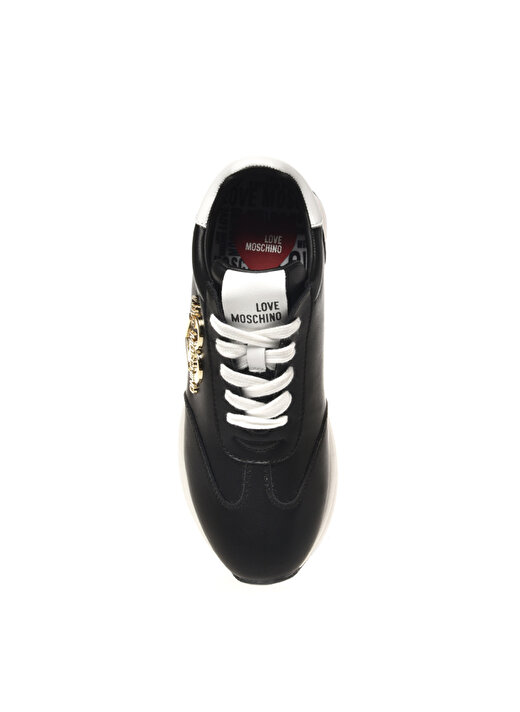 Love Moschino Siyah - Beyaz Kadın Deri Sneaker JA15074G1HIA100A  3