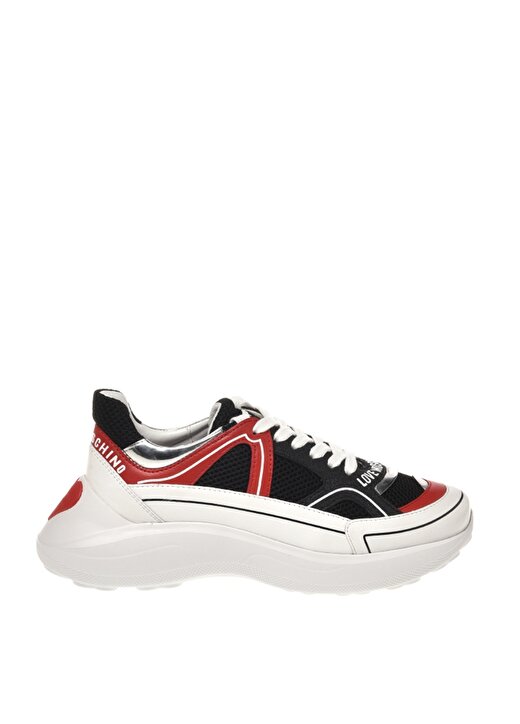 Love Moschino Siyah - Kırmızı Kadın Sneaker JA15016G1HIQ600A 1