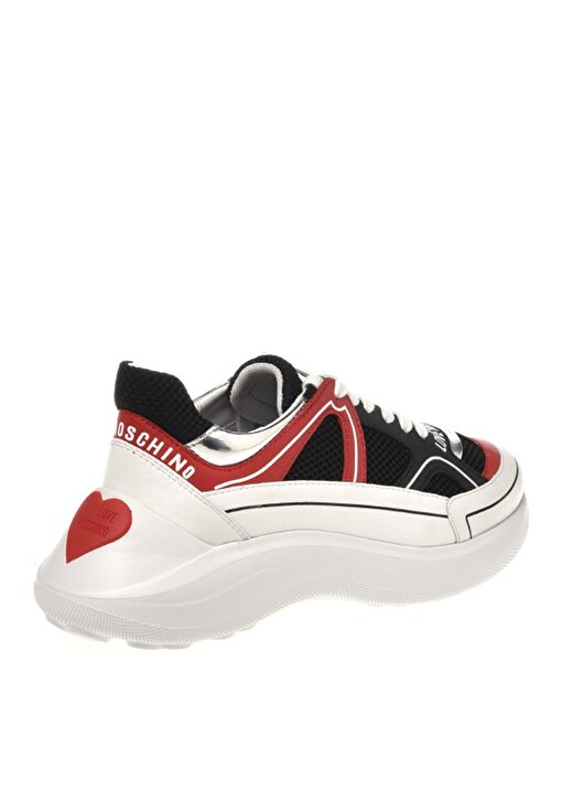 Love Moschino Siyah - Kırmızı Kadın Sneaker JA15016G1HIQ600A 2