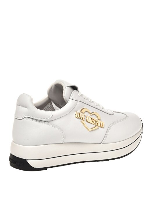 Love Moschino Beyaz Kadın Deri Sneaker JA15074G1HIA0100 2