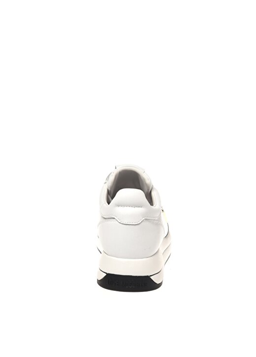 Love Moschino Beyaz Kadın Deri Sneaker JA15074G1HIA0100 4