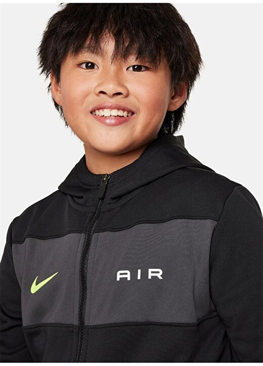 Nike Siyah - Gri Erkek Çocuk Sweatshirt 4
