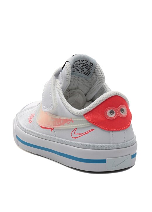 Nike Beyaz Erkek Yürüyüş Ayakkabısı FB7777-100 NIKE COURT LEGACY LILS ( 4