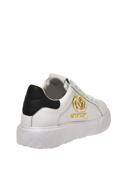 Love Moschino Beyaz - Siyah Kadın Sneaker JA15914G0HIA110A 2