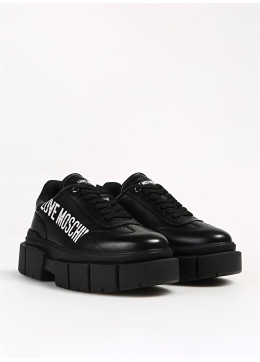 Love Moschino Siyah - Beyaz Kadın Sneaker JA15666G1HIA0000 2