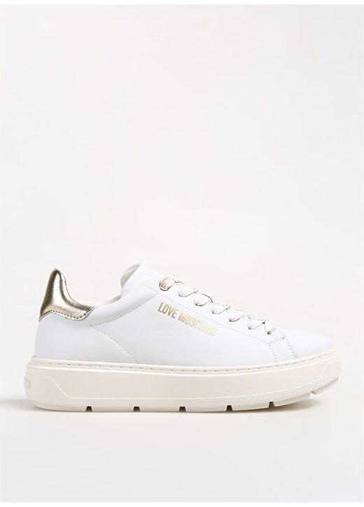 Love Moschino Beyaz - Altın Kadın Sneaker JA15374G1HIA210A 1