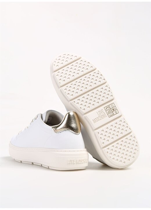 Love Moschino Beyaz - Altın Kadın Sneaker JA15374G1HIA210A 4