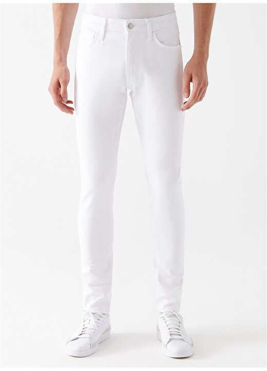 Mavi Normal Bel Skinny Fit Beyaz Erkek Denim Pantolon M0042481283_JAMES 3