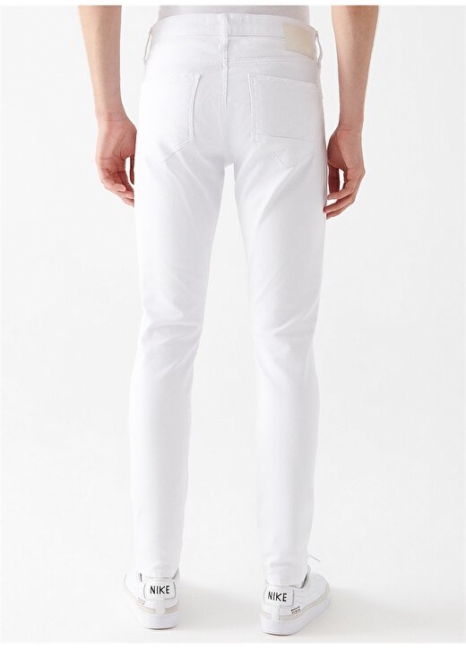 Mavi Normal Bel Skinny Fit Beyaz Erkek Denim Pantolon M0042481283_JAMES 4