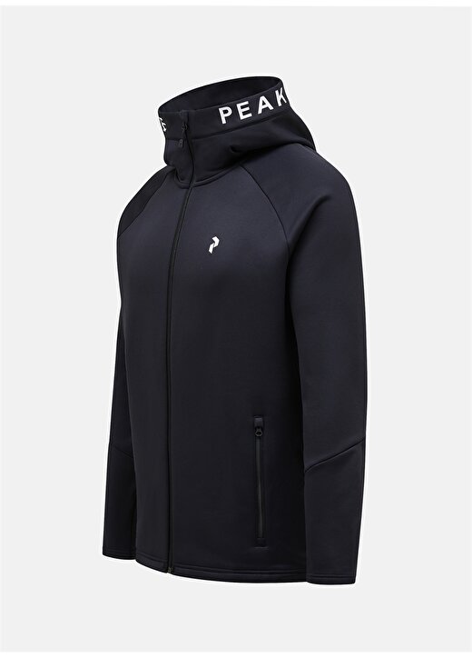 Peak Performance Siyah Erkek Kapüşon Yaka Sweatshirt G79437060_M Rider Zip Hood 3