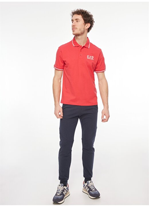 EA7 Koyu Kırmızı Erkek Polo T-Shirt 6RPF01PJ7BZ1462 2