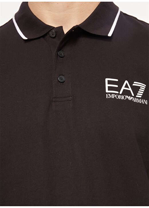EA7 Siyah Erkek Polo T-Shirt 6RPF01PJ7BZ1200 4
