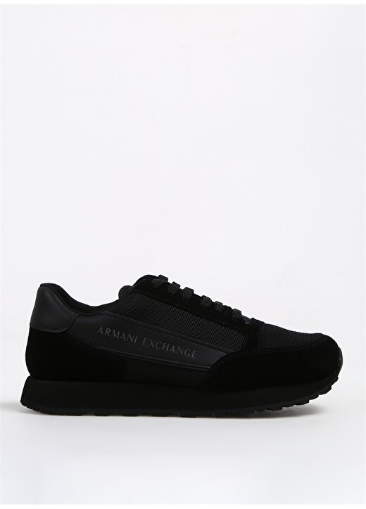 Armani Exchange Siyah Erkek Deri Sneaker XUX083XV263 1