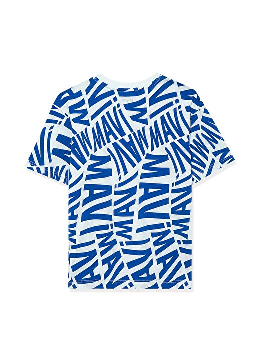Mavi Baskılı Mavi Erkek T-Shirt MAVİ LOGO BASKILI TİŞÖRT Blue 2