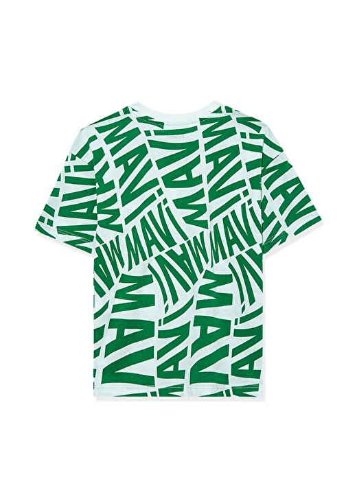 Mavi Baskılı Yeşil Erkek Çocuk T-Shirt MAVİ LOGO BASKILI TİŞÖRT Green 2