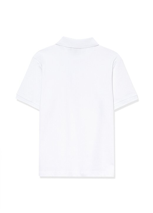 Mavi Düz Beyaz Erkek Çocuk T-Shirt BASIC POLO YAKA TİŞÖRT White 2