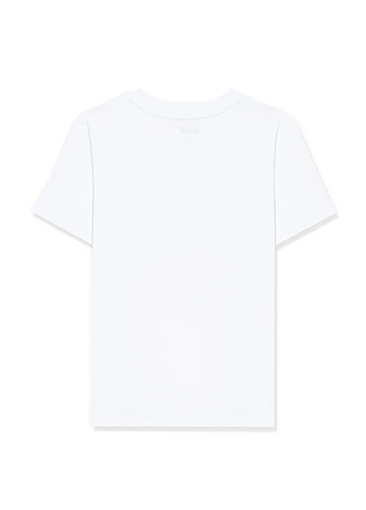 Mavi Baskılı Beyaz Kız Çocuk T-Shirt MAVİ LOGO TİŞÖRT White 2