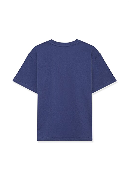 Mavi Baskılı Mavi Erkek T-Shirt PALMİYE BASKILI TİŞÖRT Blue 2