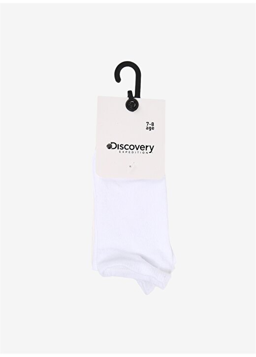 Discovery Expedition Beyaz Kız Çocuk Sneaker Çorabı UL-CCK-PTK-KDN 1