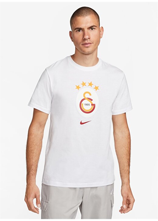 Nike Beyaz Erkek Galatasaray T-Shirt FJ7382-100 GS ZLS M NK CREST CLUB T 2