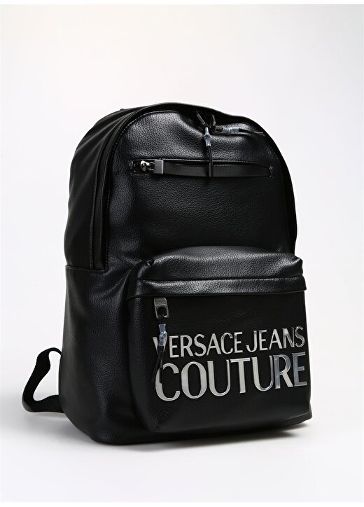 Versace Jeans Couture Siyah - Gümüş Erkek 30X42x15 Cm Sırt Çantası 75YA4B70 2
